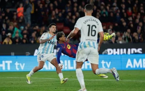 【西甲】奥尔莫传射，亚马尔侧勾，巴萨3比0奥维耶多
